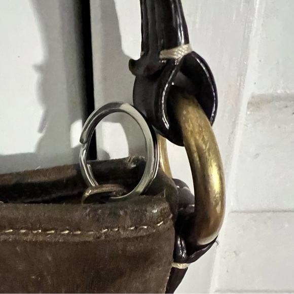 Vintage Coach brown suede hobo shoulder bag - Picture 3 of 7